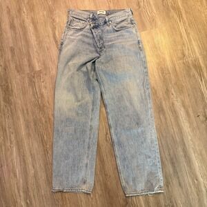 Agolde Womens 28 Criss Cross Upsized Jean in Suburbia